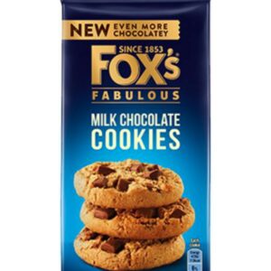 FOXS COOKIES MILK CHOC 180 GRMS