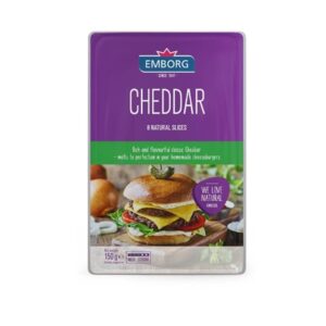 EMBORG SLICED CHEDDAR CHEESE 150 GRMS