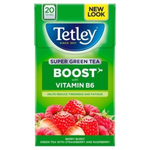 TETLEY Super Green Tea Boost Superfrt 20 each