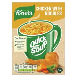 KNORR QUICK SOUP CHICKEN NOODLE 3x51 grms