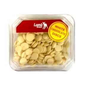 LAMB BRAND WHITE CHOCOLATE BUTTONS DISCS 180 grms