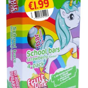 FRUIT FUNK SCHOOLBARS S'BERRY - UNICORN  €1.99 4X20 GRMS
