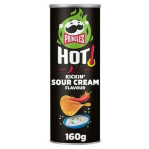 PRINGLES HOT KICKIN SOUR CREAM 160 GRMS