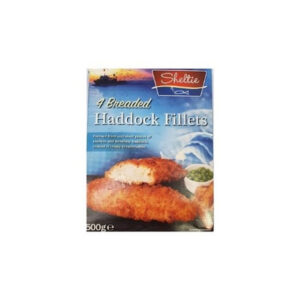 SHELTIE Breaded Haddock 500 grms