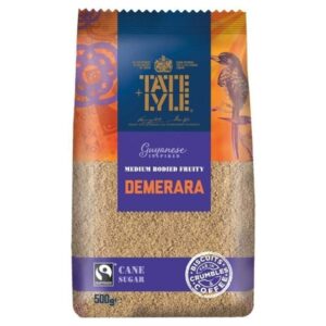 TATE LYLE DEMERARA SUGAR 500 GRMS