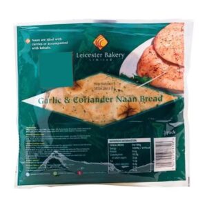 LEICESTER GARLIC NAAN X4 280 grms