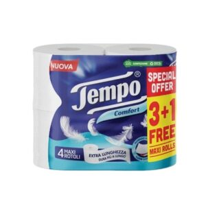 TEMPO T/ PAPER 3PLY MAXI CLASS 3+1 4 PCS.
