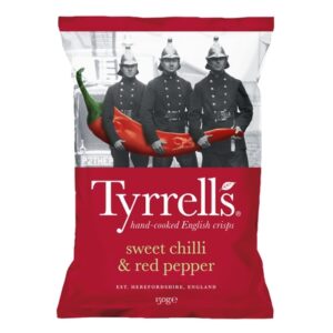 TYRRELLS CHIPS CHILLI & PPR 150 GRMS