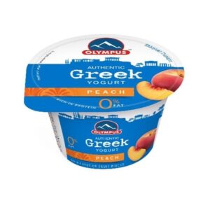 OLYMPUS STRAINED YOGHURT 0% PEACH 150 GRMS