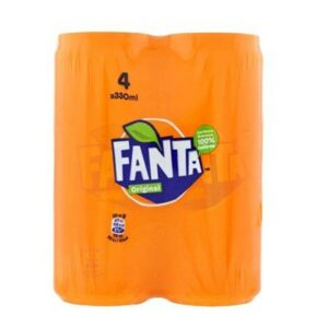 FANTA ORANGE CAN 4X330 ML