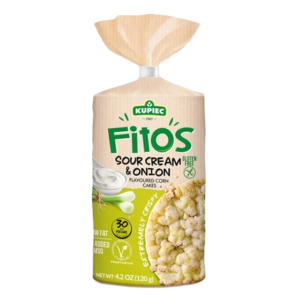 KUPIEC CORN CAKES FITOS SOUR CREAM & ONION 120 GRMS