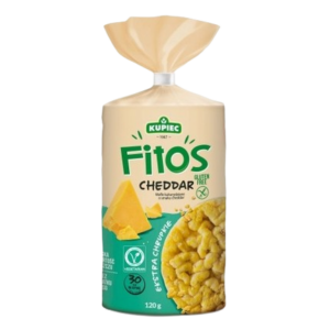KUPIEC CORN CAKES FITOS CHEDDAR FLAVORED 120 GRMS