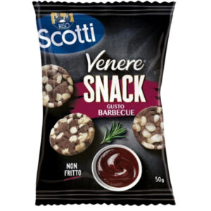 RISO SCOTTI VENERE RICE SNACK WITH BARBECUE 50 GRMS