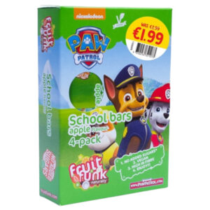 FRUIT FUNK SCHOOLBARS APPLE - PAW PATROL €1.99 4X20 GRMS