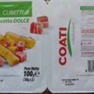 I COATI PANCETTA CUBETTI DOLCE S/G 2X50 GRMS