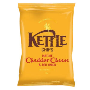 KETTLE MATURE CHEDDAR & RED ONION 130 GRMS