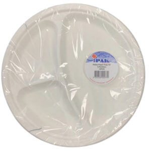 IPAK PLATES PAPER PULP 3COMPART 10 PCS.