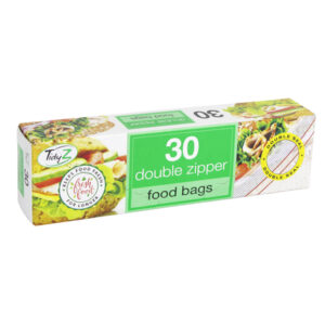 I TIDYZ FOOD BAGS DOUBLE ZIPPER 30 PCS.