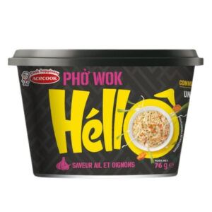 PHO WOK NOODLE BWL GARLIC ONION 12X76G 76 GRMS