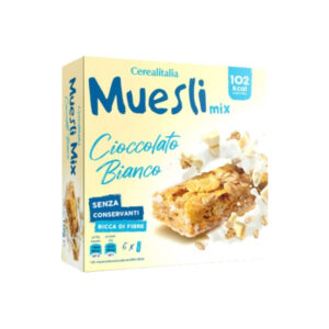 I CEREALI ITALIA BARRETTE MUESLI CIOCCOLATO BIANCO 6 PCS.