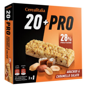 I CEREALI ITALIA BARRETTA PROTEICA ARACHIDI CARAMELLO SALATO 3 PCS.