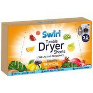 I SWIRL TUMBLE DRYER SHEETS TROPICAL 35 PCS.