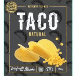 SAN PEDRO TACO SHELLS NATURAL 12PCS 150 GRMS