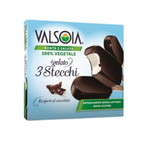 VALSOIA IL GELATO 3 CLASSIC STICKS - SOYA BASED  250 GRMS