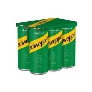 SCHWEPPES GINGER ALE CAN PK 6X330 ML