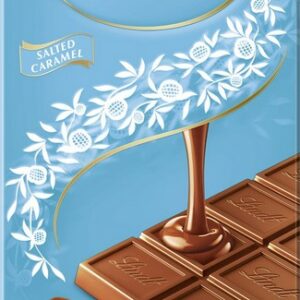 LINDT LINDOR SALTED CARAMEL TABLET 100 GRMS