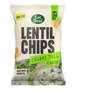 EAT REAL CHIPS LENTIL CREAM DILL 40 GRMS