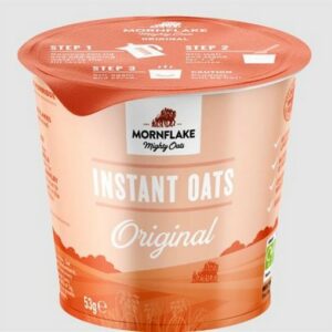 MORNFLAKE OATS 2GO ORIGINAL PORRIDGE POT 53 GRMS