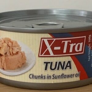 X TRA TUNA CHUNKS IN SUNFLOWER OIL 160 GRMS
