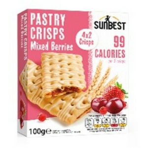 HELLEMA PASTRY CRISPS MIXED BERRIES 4PACK 100 GRMS
