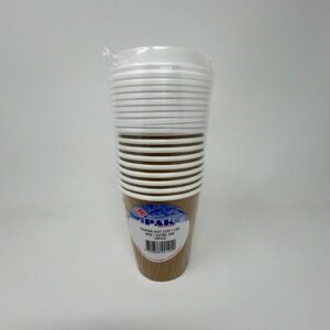 IPAK PAPER HOT CUP/LID 8OZ 237 ML