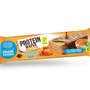 BRAIN FOODS PROTEIN CARAMEL WAFER 40 GRMS