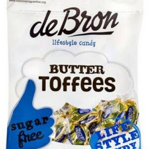 DE BRON BUTTER TOFFEE SUGAR FREE 70 GRMS
