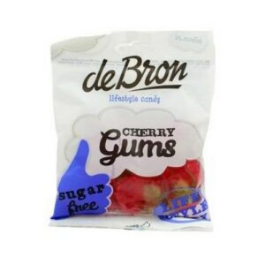 DE BRON CHERRY GUMS SUGAR FREE 90 GRMS