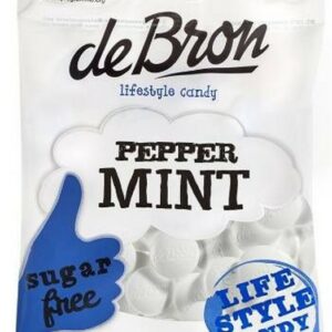 DE BRON PEPPERMINT SUGAR FREE 80 GRMS