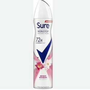 SURE WOMEN DEO SPRAY NON STOP BRIGHT BOUQUET 150 ML