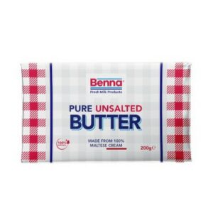 BENNA BUTTER UNSALTED 200 GRMS