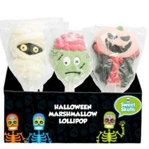 SWEET SKULLS HALLOWEEN MALLOW POPS  45 GRMS
