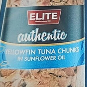 ELITE AUTHENTIC TUNA IN SUNFLOWER OIL 300 GRMS