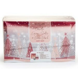I ELYSIUM SPA SALTS CANDLE BATH BOMB SET APPLE 3 PCS.