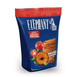 ELEPHANT SQUEEZED TOMATO & HERBS PRETZELS 70 GRMS