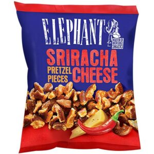 ELEPHANT SRIRACHA CHEESE PRETZELS PIECES 125 GRMS