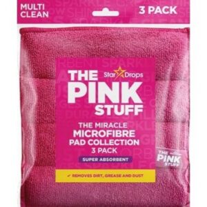 THE PINK STUFF MICROFIBRE PADS 3PACK