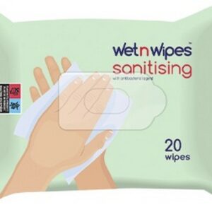 WET N WIPES SANITIZING WIPES BY 20