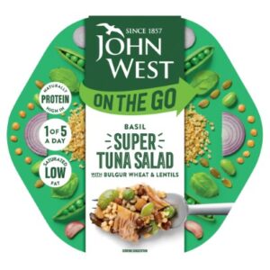JOHN WEST SALAD OTG TUNA BASIL 220 GRMS