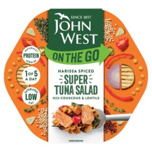 JOHN WEST SALAD  TUNA HARISSA 220 GRMS